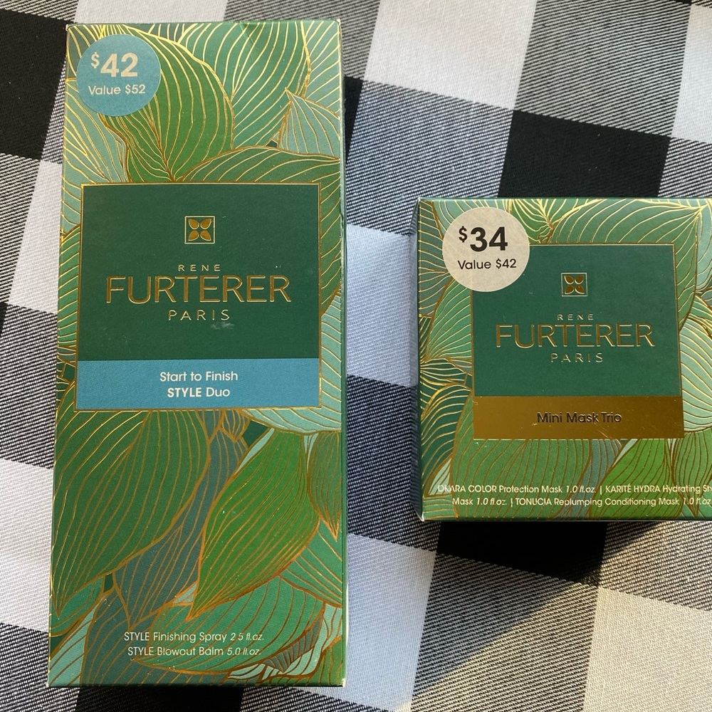 Rene Furterer Style Duo AND Mini Mask Trio NIB SEALED